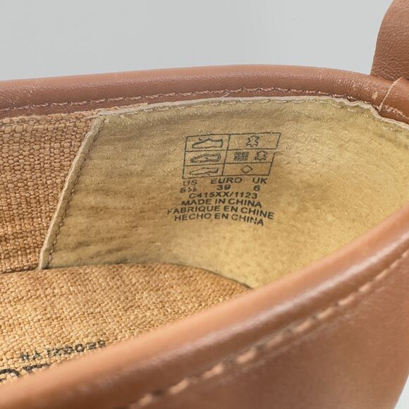 Kelsi Dagger Anthropologie Brooklyn Frankie Ballet Flats 8.5 Copper Brown Chic - Picture 10 of 11